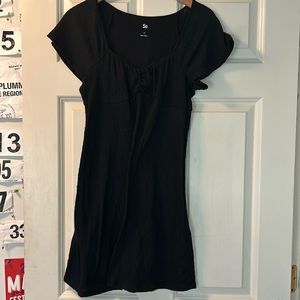 So black mini dress